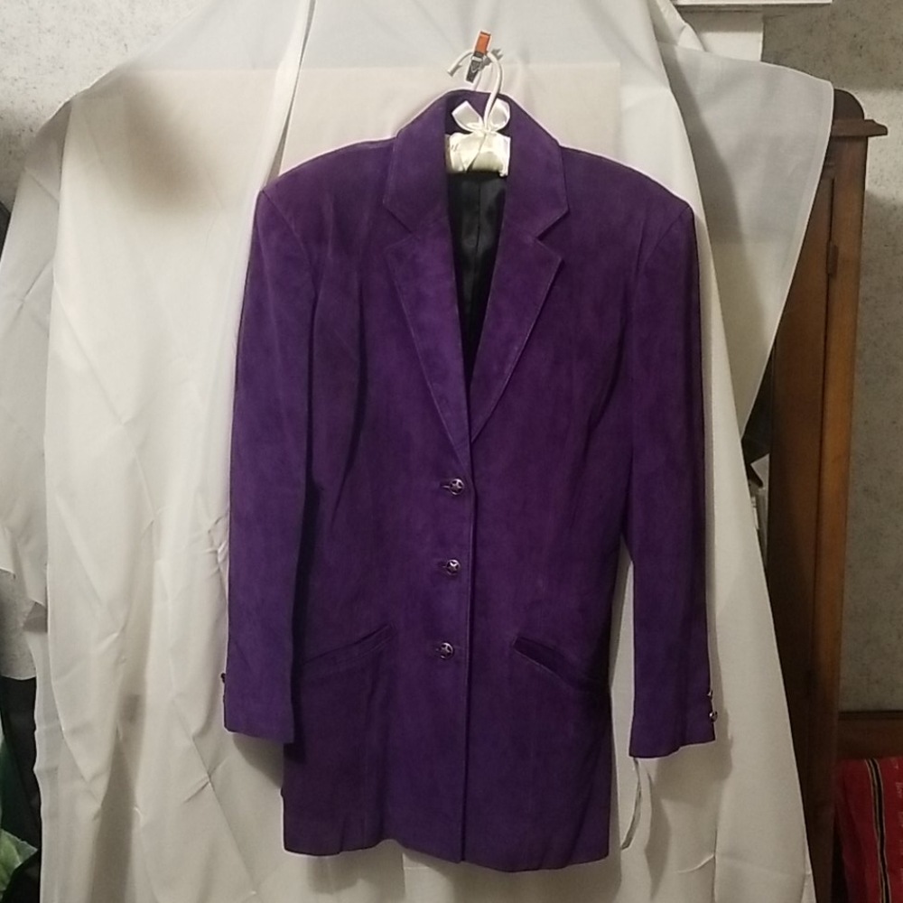 GORGEOUS Purple Vintage Tony Lama Suede Jacket